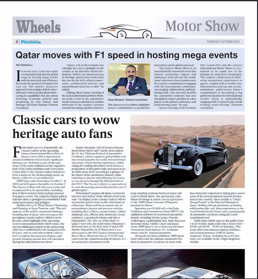 Qatar Moves with F1 Speed in Hosting Mega Events